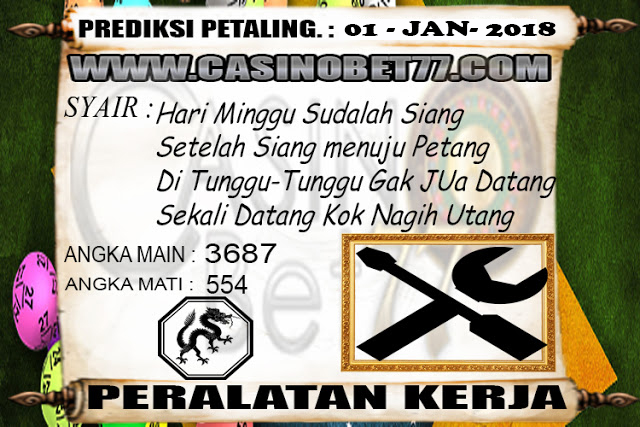 PREDIKSI TOGEL PETALING HARI SENIN 01 - JANUARI - 2018