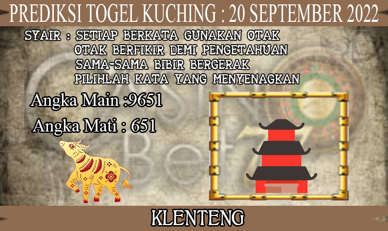 PREDIKSI TOGEL KUCHING HARI SELASA : 20 SEPTEMBER 2022