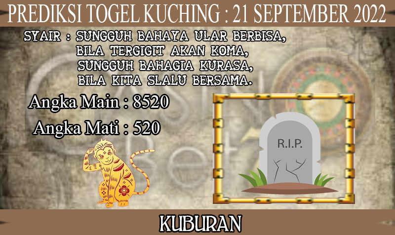 PREDIKSI TOGEL KUCHING HARI RABU : 21 SEPTEMBER 2022