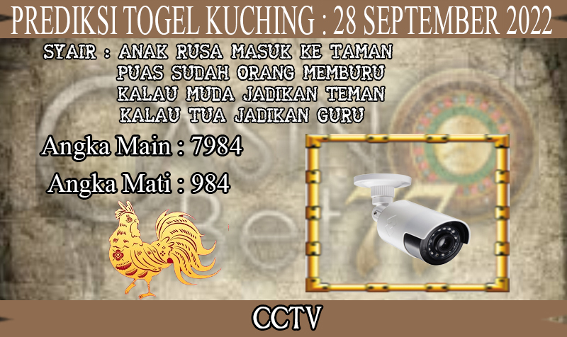 PREDIKSI TOGEL KUCHING HARI RABU : 28 SEPTEMBER 2022