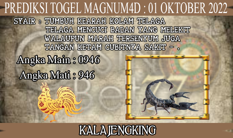 PREDIKSI TOGEL MAGNUM4D HARI SABTU : 01 OKTOBER 2022