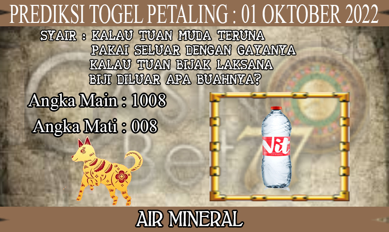 PREDIKSI TOGEL PETALING HARI SABTU : 01 OKTOBER 2022