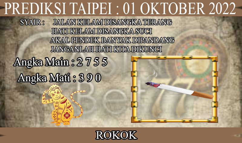 PREDIKSI TOGEL TAIPEI HARI SABTU : 01 OKTOBER 2022