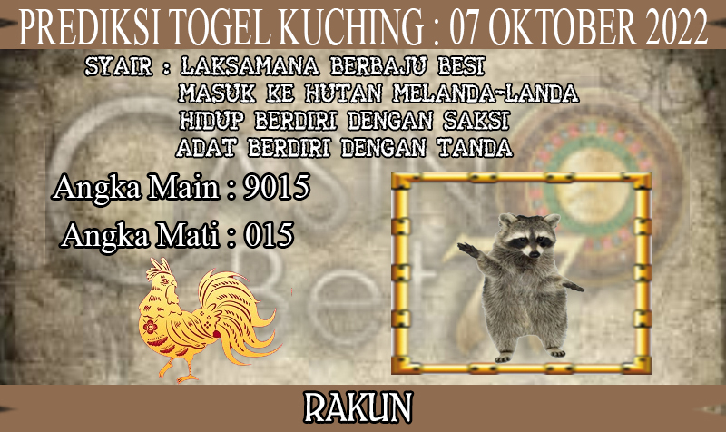 PREDIKSI TOGEL KUCHING HARI JUMAT : 07 OKTOBER 2022