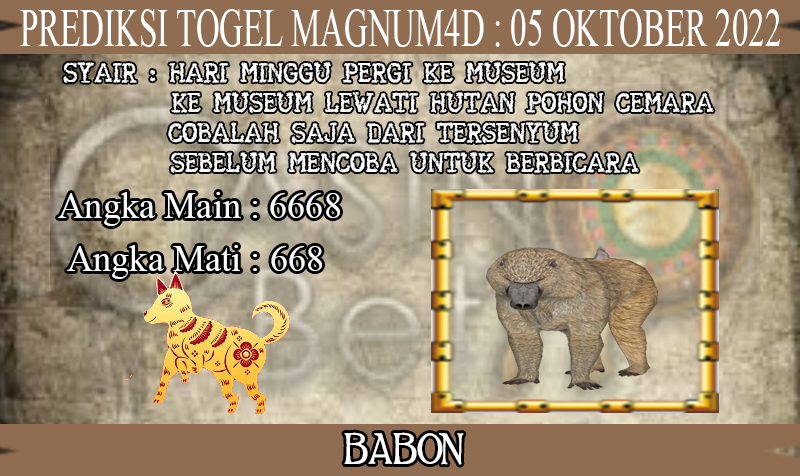 PREDIKSI TOGEL MAGNUM4D HARI RABU : 05 OKTOBER 2022