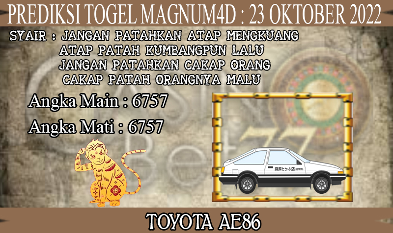 PREDIKSI TOGEL MAGNUM4D HARI SABTU : 22 OKTOBER 2022