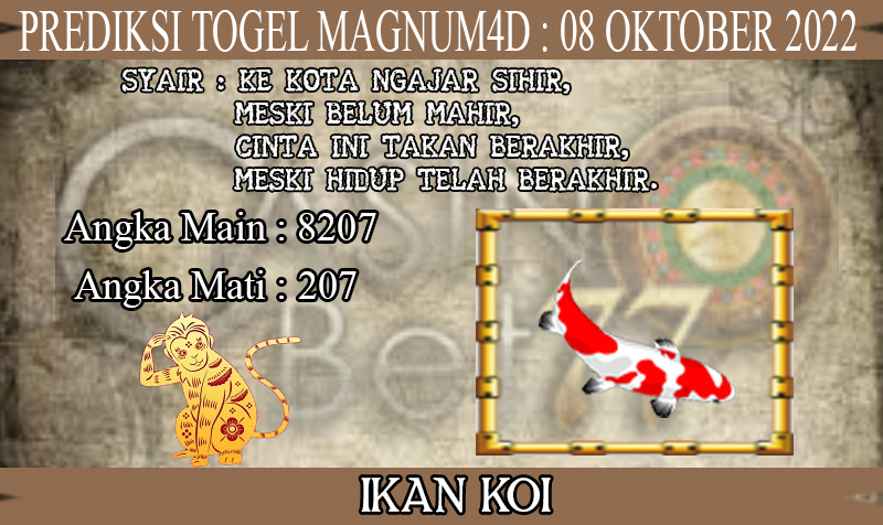 PREDIKSI TOGEL MAGNUM4D HARI SABTU : 08 OKTOBER 2022