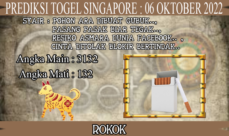 PREDIKSI TOGEL SINGAPORE HARI KAMIS : 06 OKTOBER 2022