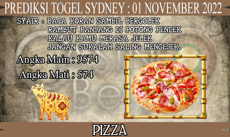 PREDIKSI TOGEL SYDNEY HARI SELASA : 01 NOVEMBER 2022