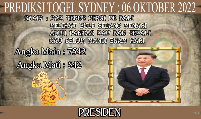 PREDIKSI TOGEL SYDNEY HARI KAMIS : 06 OKTOBER 2022