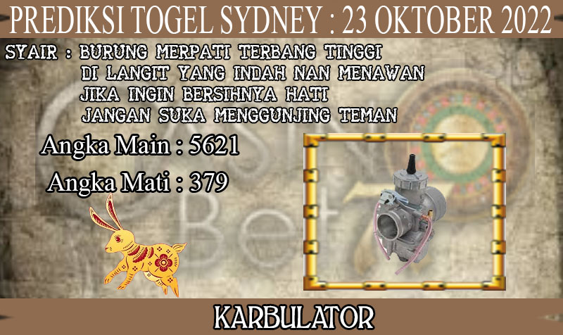 PREDIKSI TOGEL SYDNEY HARI MINGGU : 23 OKTOBER 2022