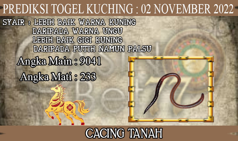 PREDIKSI TOGEL KUCHING HARI RABU : 02 NOVEMBER 2022