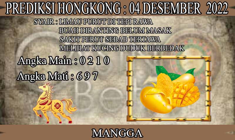 PREDIKSI TOGEL HONGKONG HARI MINGGU : 04 DESEMBER 2022