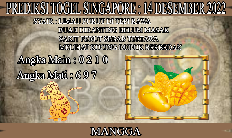 PREDIKSI TOGEL SINGAPORE HARI RABU : 14 DESEMBER 2022