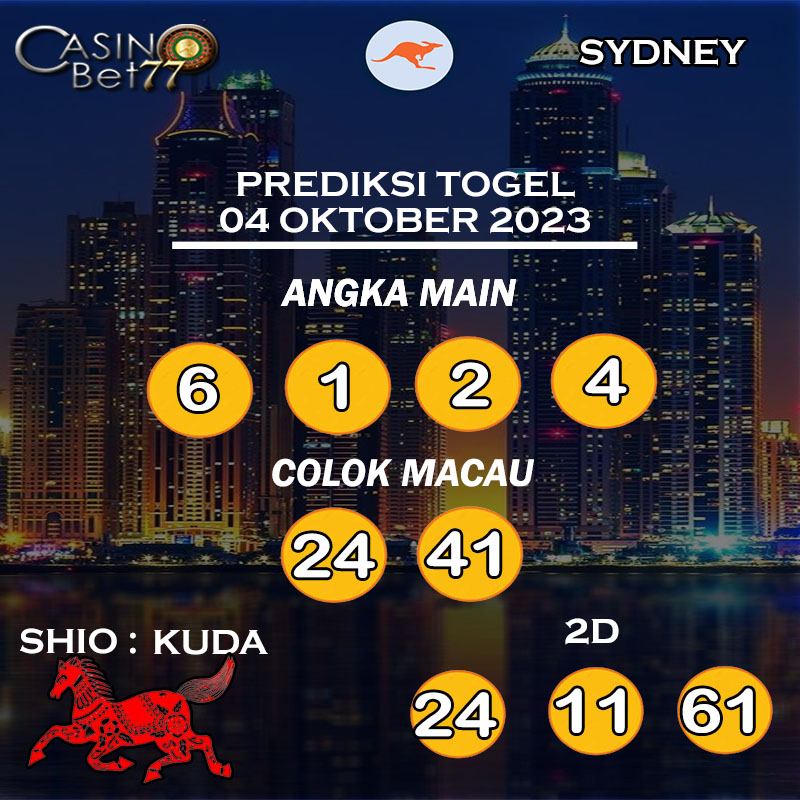 PREDIKSI TOGEL SYDNEY HARI SELASA : 03 OKTOBER 2023