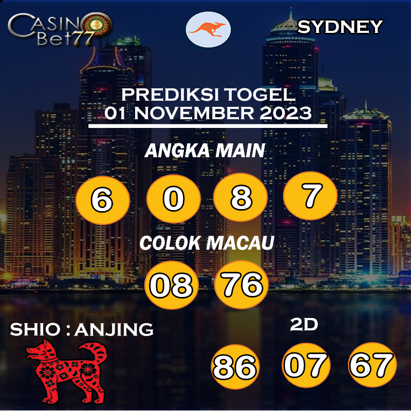 PREDIKSIT TOGEL SYDNEY 01 NOVEMBER 2023