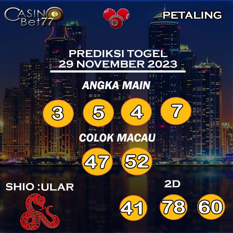 PREDIKSI TOGEL PETALING HARI RABU : 29 NOVEMBER 2023