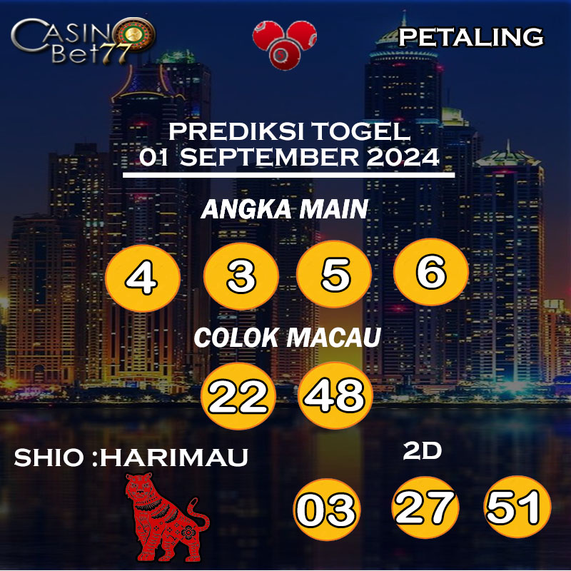 PREDIKSI TOGEL PETALING HARI MINGGU : 01 SEPTEMBER 2024