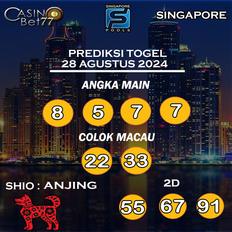 PREDIKSI TOGEL SINGAPORE HARI RABU : 28 AGUSTUS 2024