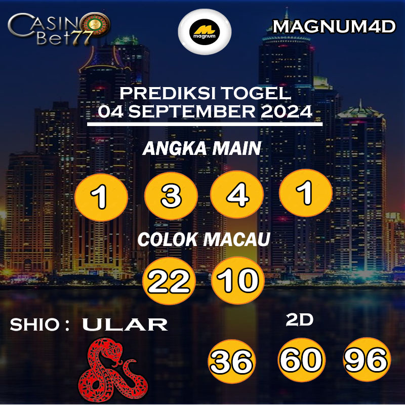 PREDIKSI TOGEL MAGNUM4D HARI RABU : 04 SEPTEMBER 2024