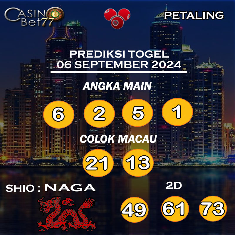 PREDIKSI TOGEL PETALING HARI JUMAT : 06 SEPTEMBER 2024