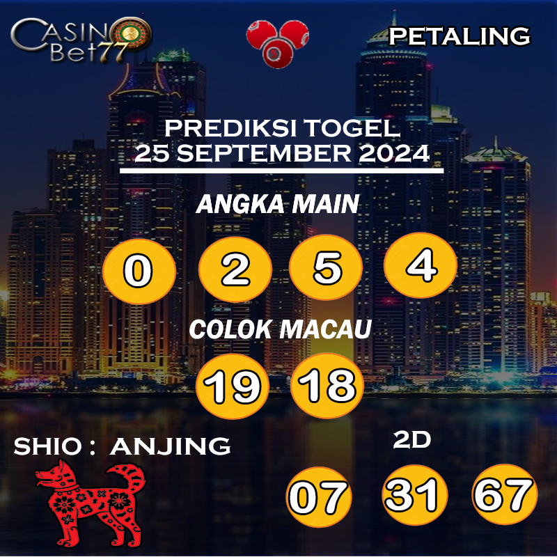 PREDIKSI TOGEL PETALING HARI RABU : 25 SEPTEMBER 2024