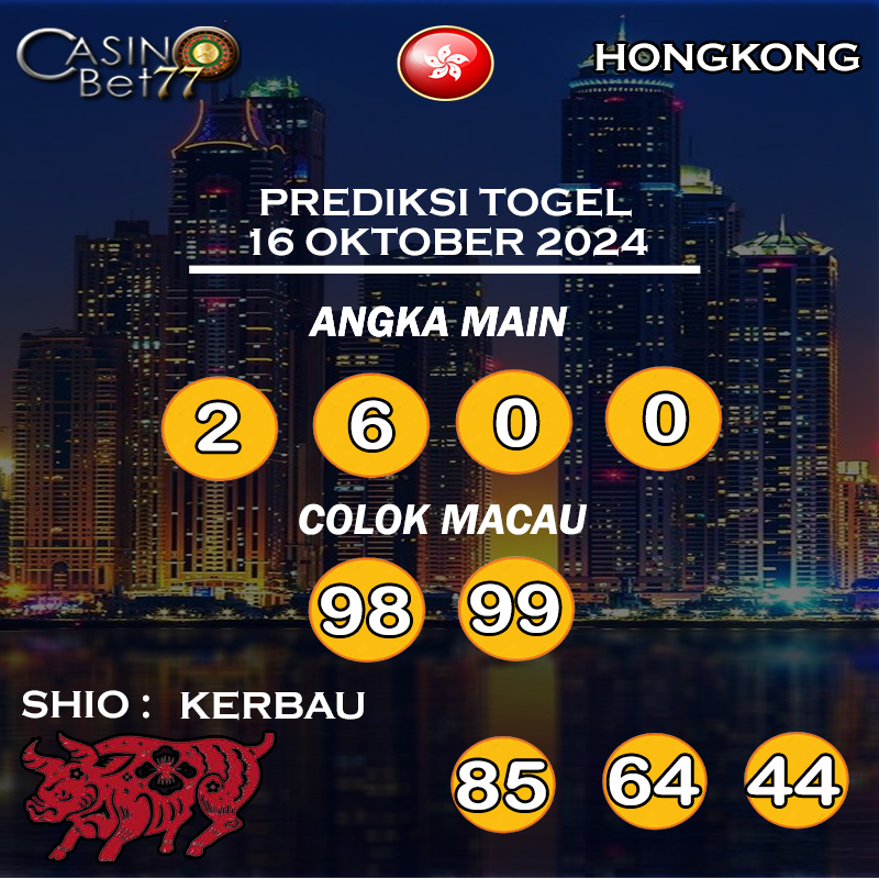 PREDIKSI TOGEL HONGKONG HARI RABU : 16 OKTOBER 2024