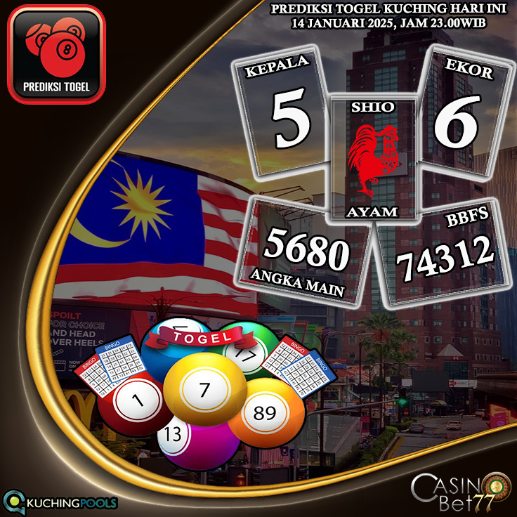 PREDIKSI TOGEL KUCHING HARI SELASA : 14 JANUARI 2025