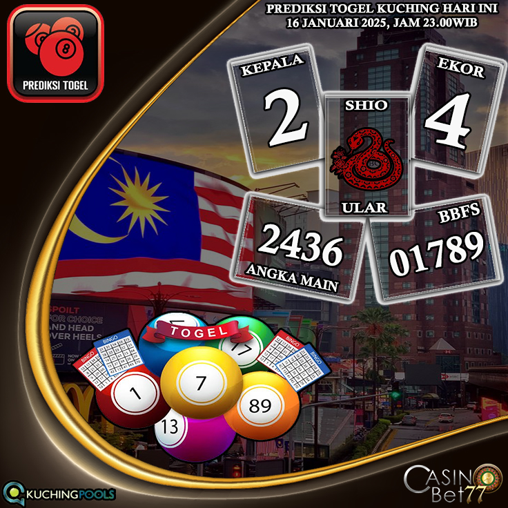 PREDIKSI TOGEL KUCHING HARI KAMIS : 16 JANUARI 2025