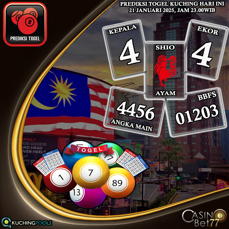 PREDIKSI TOGEL KUCHING HARI SELASA : 21 JANUARI 2025