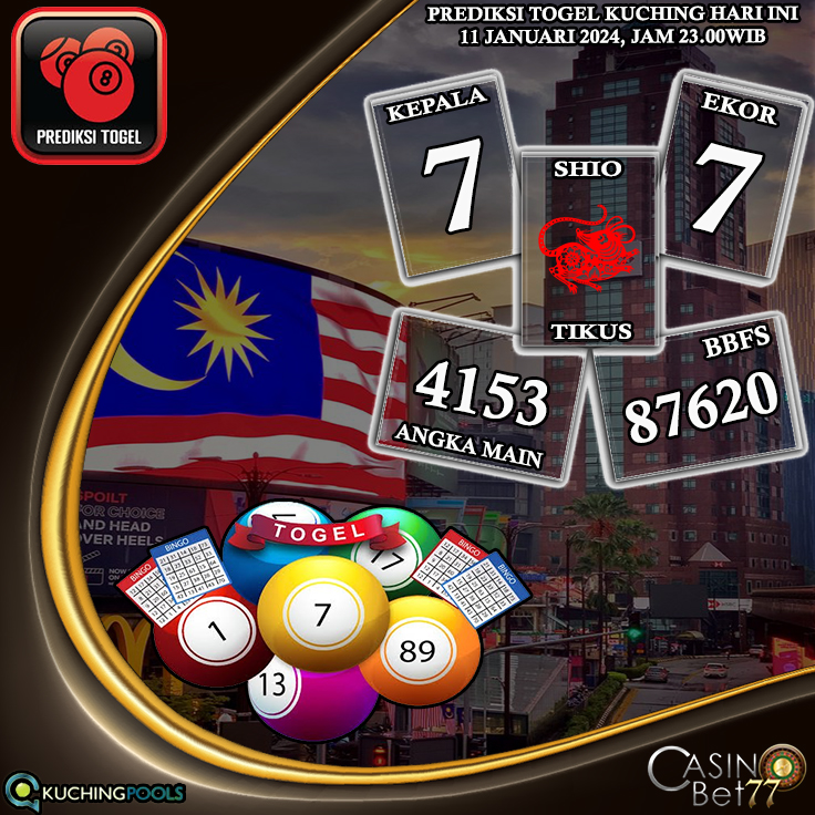 PREDIKSI TOGEL KUCHING HARI SABTU : 11 JANUARI 2025