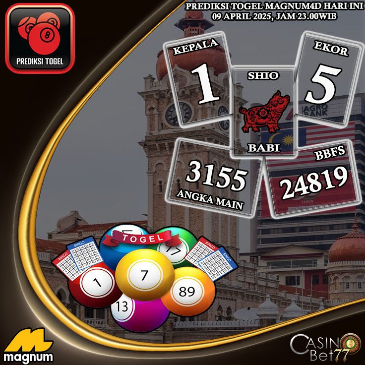 PREDIKSI TOGEL MAGNUM4D HARI RABU : 9 APRIL 2025