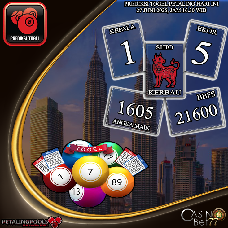 PREDIKSI TOGEL PETALING HARI KAMIS : 26 JUNI 2025